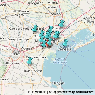 Mappa Via Pellestrina, 30034 Mira VE, Italia (8.60357)