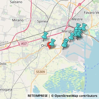 Mappa Via Pellestrina, 30034 Mira VE, Italia (3.81455)