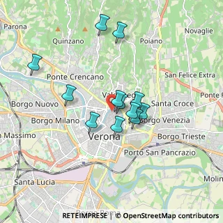 Mappa Vicolo San Giusto, 37121 Verona VR, Italia (1.43583)