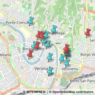 Mappa Vicolo San Giusto, 37121 Verona VR, Italia (0.796)
