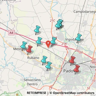 Mappa Via E. Toti, 35030 Rubano PD, Italia (3.86)
