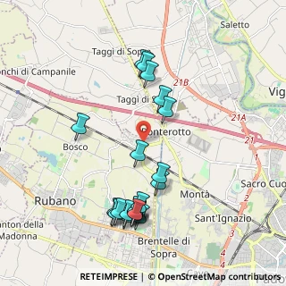 Mappa Via E. Toti, 35030 Rubano PD, Italia (2.077)