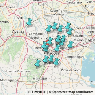 Mappa Via E. Toti, 35030 Rubano PD, Italia (11.21947)