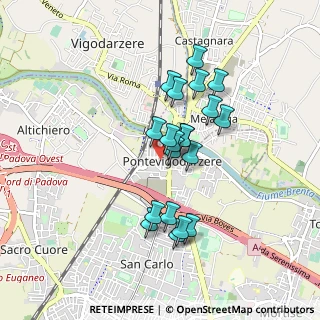 Mappa Via dei Vivarini, 35133 Padova PD, Italia (0.718)
