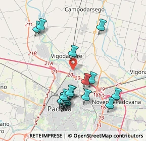 Mappa Via dei Vivarini, 35133 Padova PD, Italia (4.06684)