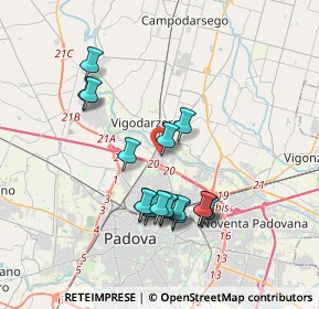 Mappa Via Perugino, 35133 Padova PD, Italia (3.37882)