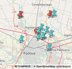 Mappa Via Perugino, 35133 Padova PD, Italia (3.03077)