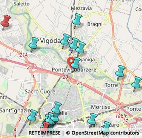 Mappa Via dei Vivarini, 35133 Padova PD, Italia (2.8865)