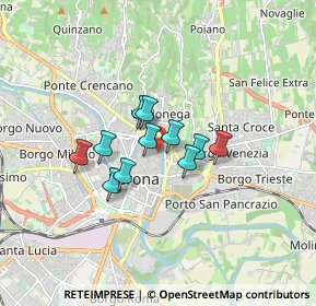 Mappa Via Trota, 37121 Verona VR, Italia (1.09273)