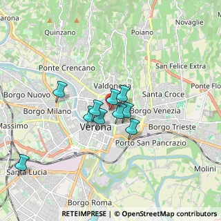 Mappa Vicolo Cieco Chiavica, 37121 Verona VR, Italia (1.57273)
