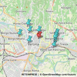 Mappa Vicolo Cieco Chiavica, 37121 Verona VR, Italia (1.48818)