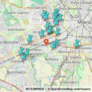 Mappa Via Guglielmo Guintellino, 20143 Milano MI, Italia (1.8535)