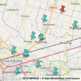 Mappa Via Municipio, 35010 Vigonza PD, Italia (2.73182)