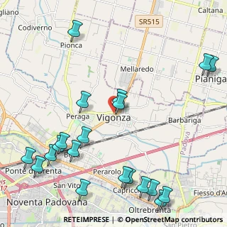 Mappa Via Municipio, 35010 Vigonza PD, Italia (2.861)