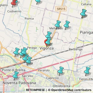 Mappa Via Municipio, 35010 Vigonza PD, Italia (3.02647)