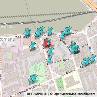 Mappa Via Calabiana Via Brembo, 20139 Milano MI, Italia (0.1069)
