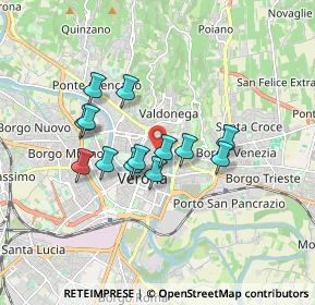 Mappa Via Rosa, 37121 Verona VR, Italia (1.38308)