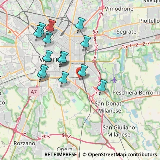 Mappa Via Toffetti, 20139 Milano MI, Italia (3.76267)