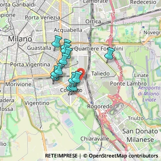 Mappa Via Toffetti, 20139 Milano MI, Italia (1.28077)