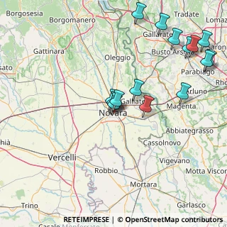 Mappa Via Generale Ettore Perrone, 28100 Novara NO, Italia (17.86667)