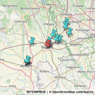 Mappa Via Generale Ettore Perrone, 28100 Novara NO, Italia (12.22143)