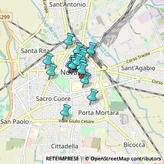 Mappa Via Generale Ettore Perrone, 28100 Novara NO, Italia (0.5165)