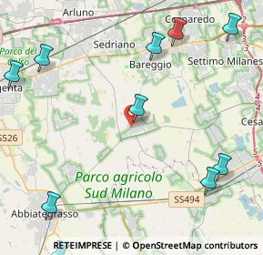 Mappa Via Giuseppe Garibaldi, 20080 Cisliano MI, Italia (6.59077)