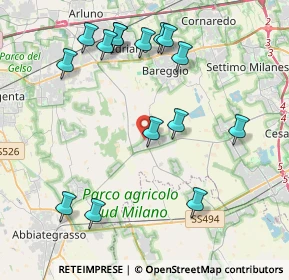 Mappa Via Giuseppe Garibaldi, 20080 Cisliano MI, Italia (4.46533)