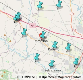 Mappa Via Monte Ortigara, 35035 Mestrino PD, Italia (4.95)