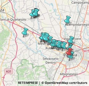 Mappa Via Monte Ortigara, 35035 Mestrino PD, Italia (6.0415)