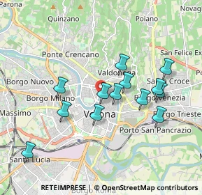 Mappa Lungadige Panvinio, 37121 Verona VR, Italia (1.68538)