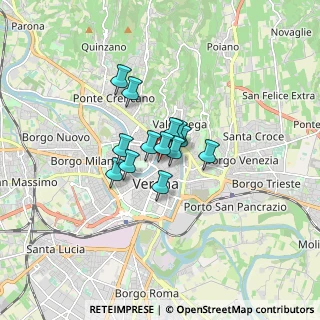 Mappa Via San Salvatore Vecchio, 37121 Verona VR, Italia (0.91615)