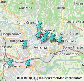 Mappa Via San Salvatore Vecchio, 37121 Verona VR, Italia (1.29727)