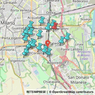 Mappa Via Giacomo Medici del Vascello, 20137 Milano MI, Italia (1.6655)