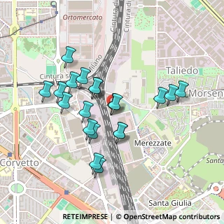 Mappa Via Giacomo Medici del Vascello, 20137 Milano MI, Italia (0.4105)