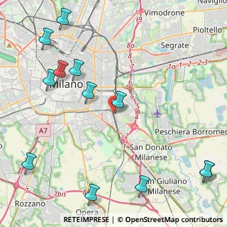 Mappa Via Giacomo Medici del Vascello, 20137 Milano MI, Italia (5.86083)