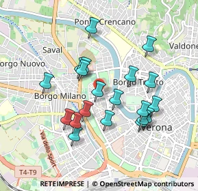 Mappa Via Maddalena di Canossa, 37123 Verona VR, Italia (0.831)