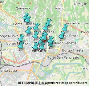 Mappa Via Arche Scaligere, 37121 Verona VR, Italia (1.1975)