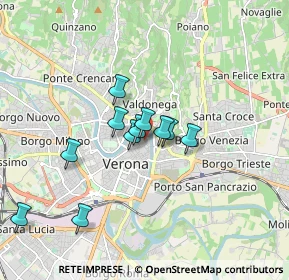 Mappa Via Arche Scaligere, 37121 Verona VR, Italia (1.35364)