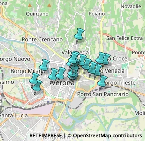 Mappa Via Santa Maria in Chiavica, 37121 Verona VR, Italia (1.058)