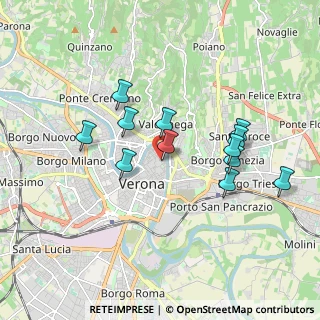Mappa Via Santa Maria in Chiavica, 37121 Verona VR, Italia (1.65333)