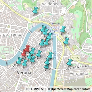 Mappa Via Arche Scaligere, 37121 Verona VR, Italia (0.4595)