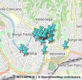 Mappa Via Santa Maria in Chiavica, 37121 Verona VR, Italia (0.4305)