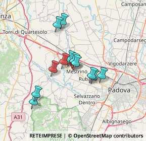 Mappa Via Galileo Galilei, 35035 Mestrino PD, Italia (5.46167)