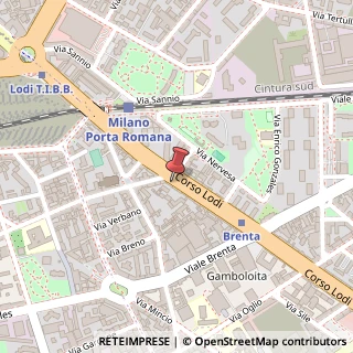 Mappa Corso Lodi, 68, 20139 Milano, Milano (Lombardia)