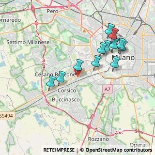 Mappa Via Privata Francesco Gonin, 20147 Milano MI, Italia (3.74833)
