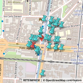 Mappa Via Torricelli Evangelista, 20136 Milano MI, Italia (0.08621)