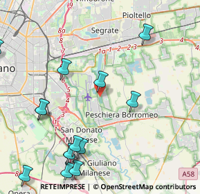 Mappa Via Filippo Turati, 20068 Peschiera Borromeo MI, Italia (5.59333)