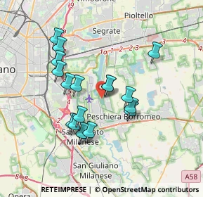 Mappa Via Filippo Turati, 20068 Peschiera Borromeo MI, Italia (3.15722)