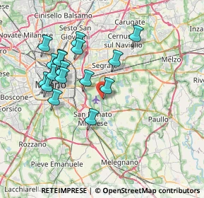 Mappa Via Filippo Turati, 20068 Peschiera Borromeo MI, Italia (7.10412)